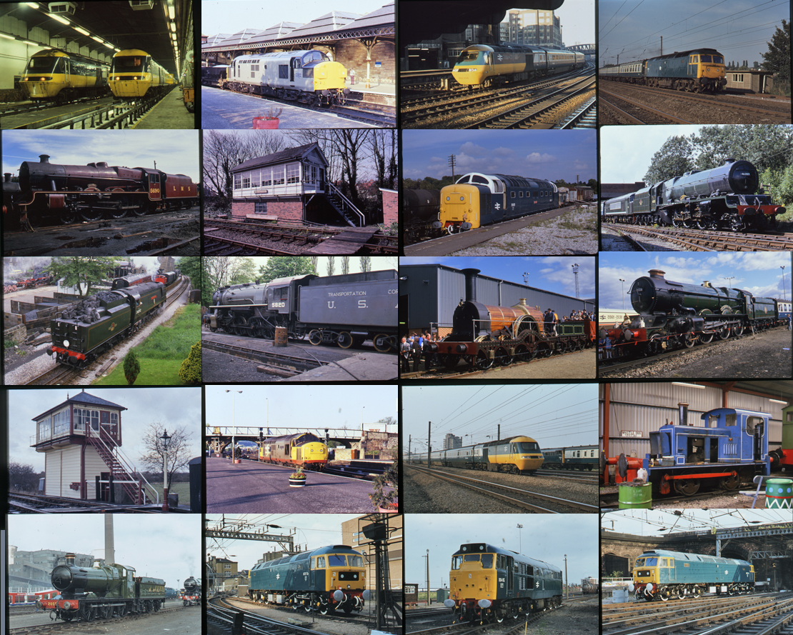 Colour Slides, well over 500 of steam & diesel preservation plus some Modern Traction also included.