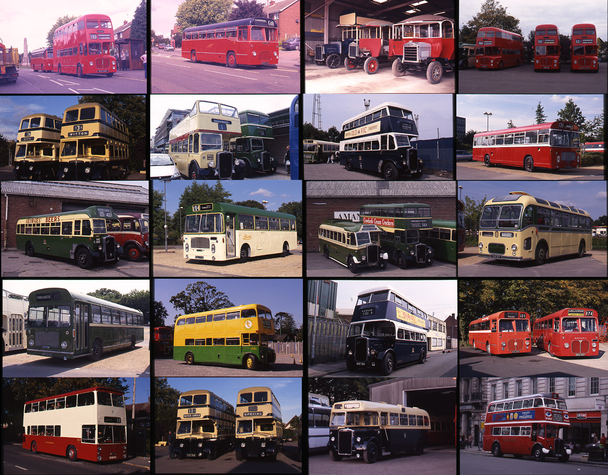 Bus Slides, approximately 800 of Bus Rallies and Preservation. Sold with copyright (sample