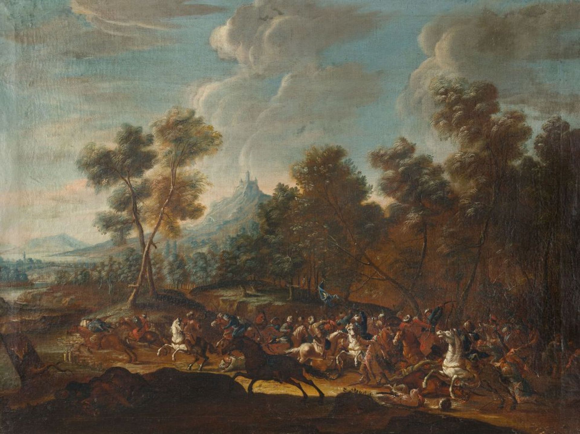 FRANZ JOACHIM BEICH (ZUGESCHRIEBEN)  1665 Ravensburg - München 1748    Die Türkenschlacht.    Öl auf