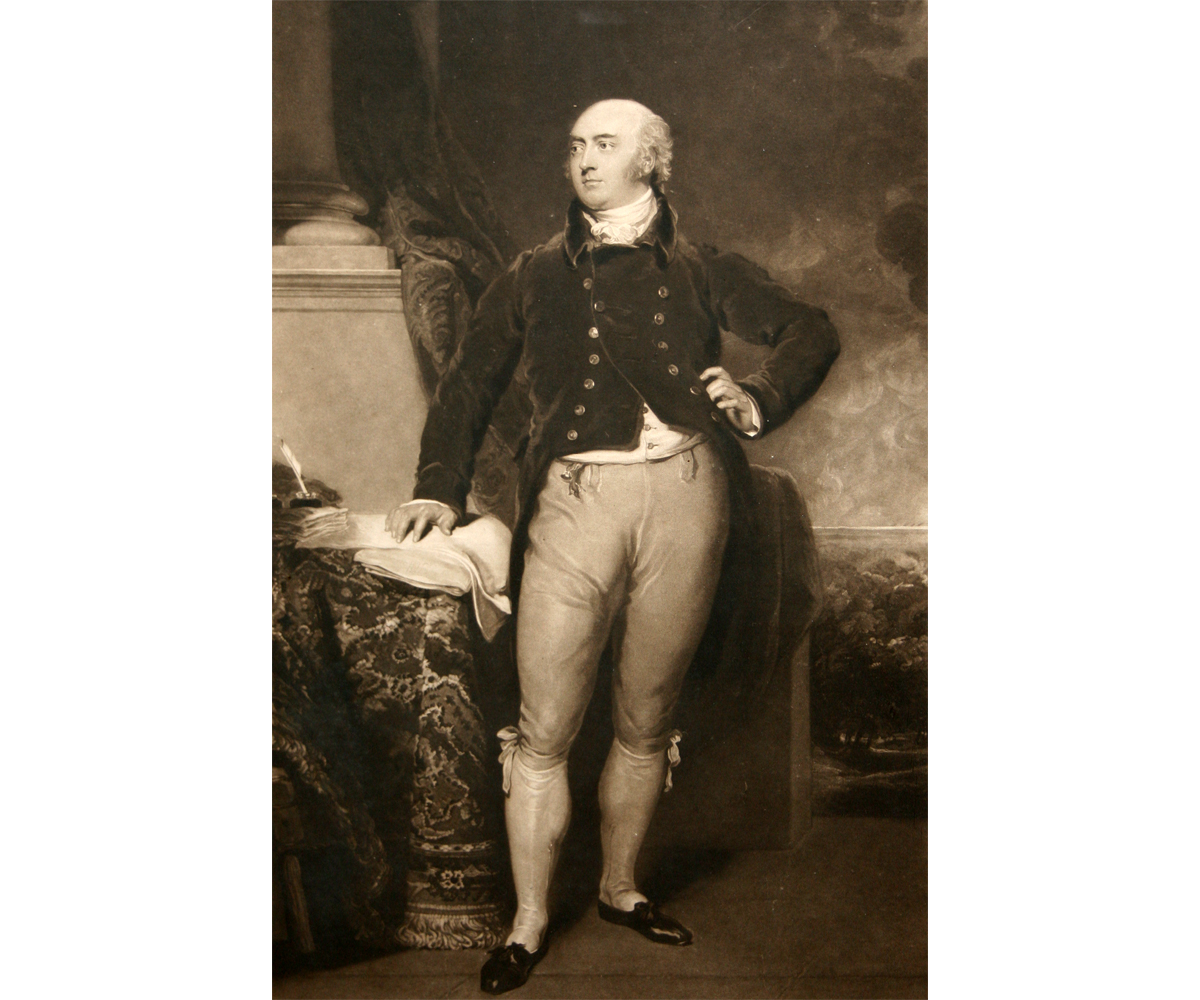 AFTER SIR THOMAS LAWRENCE, RA  Engraved by C Turner  ?Portrait of Thomas William Coke Esq M.P. (of