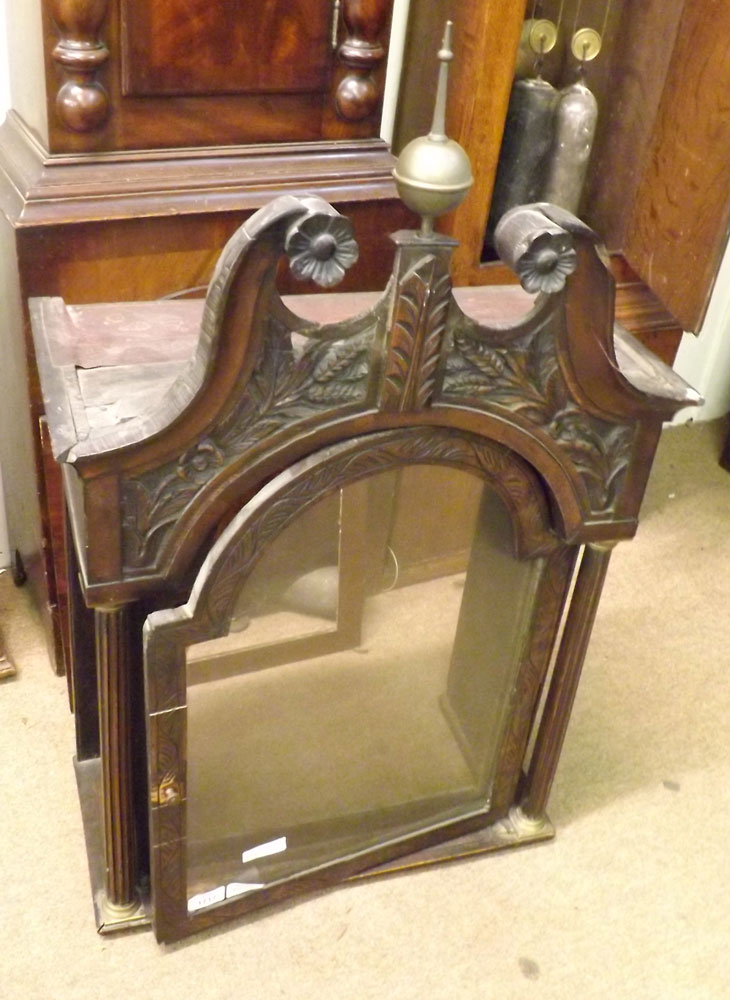 A 19th Century Oak Long Case Clock, Johnson of Gallway, the arched Brass face with lunar dial, - Image 8 of 17