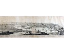 S & N BUCK:  THE SOUTH-EAST PROSPECT OF THE CITY OF NORWICH, litho prospect, circa 1885, approx.