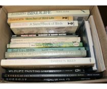 Box of assorted Bird Books relating to Artists