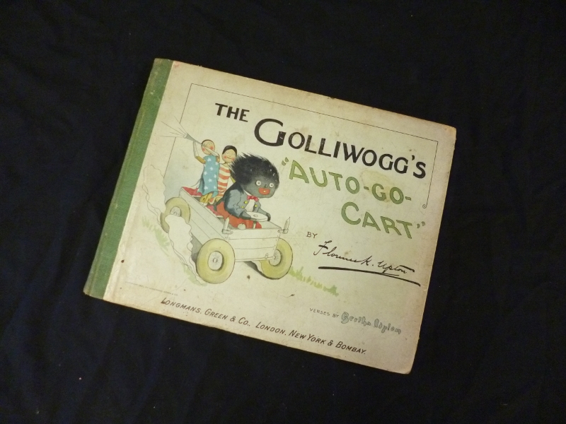 FLORENCE K AND BERTHA UPTON:  THE GOLLIWOGG?S AIR-SHIP, 1902, 1st edn, lacks ffep, orig cl bkd pict