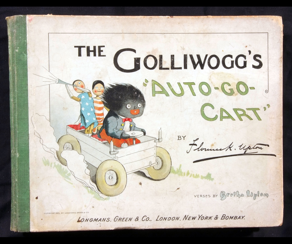 FLORENCE K AND BERTHA UPTON:  THE GOLLIWOGG?S AUTO-GO-CART, 1901, 1st edn, obl, 4to, orig cl bkd