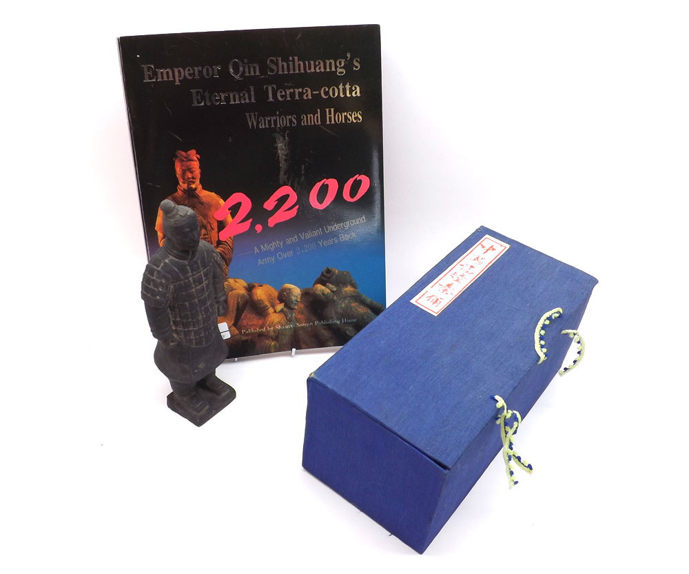 A 20th Century Figure modelled as a warrior (after the Terracotta Army), in presentation box;