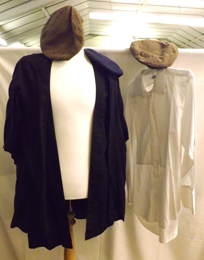 A Mixed Lot comprising of two Black Cotton Cambridge style Student Gowns; 1960s Red Fashion