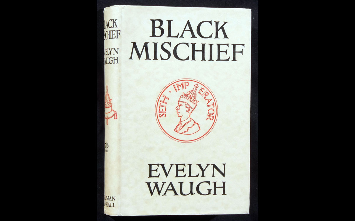 EVELYN WAUGH: BLACK MISCHIEF, L, Chapham & Hall, 1932, 1st edn, orig cl, gt, d/w