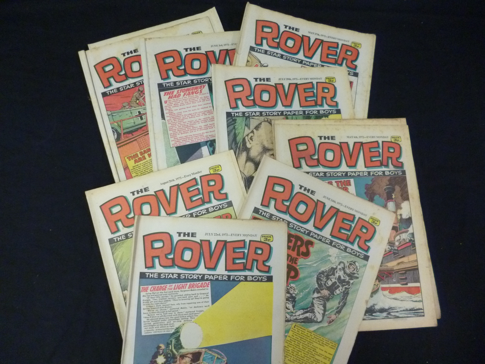 THE ROVER COMIC, 90+ issues, circa 1968-73 £30-40