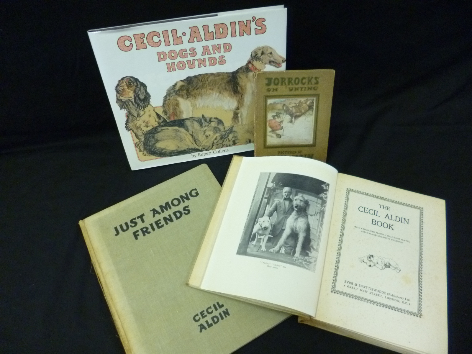 CECIL ALDIN: JUST AMONG FRIENDS, 1934, 1st edn, 28 plts as called for, 4to, orig cl, worn, splits