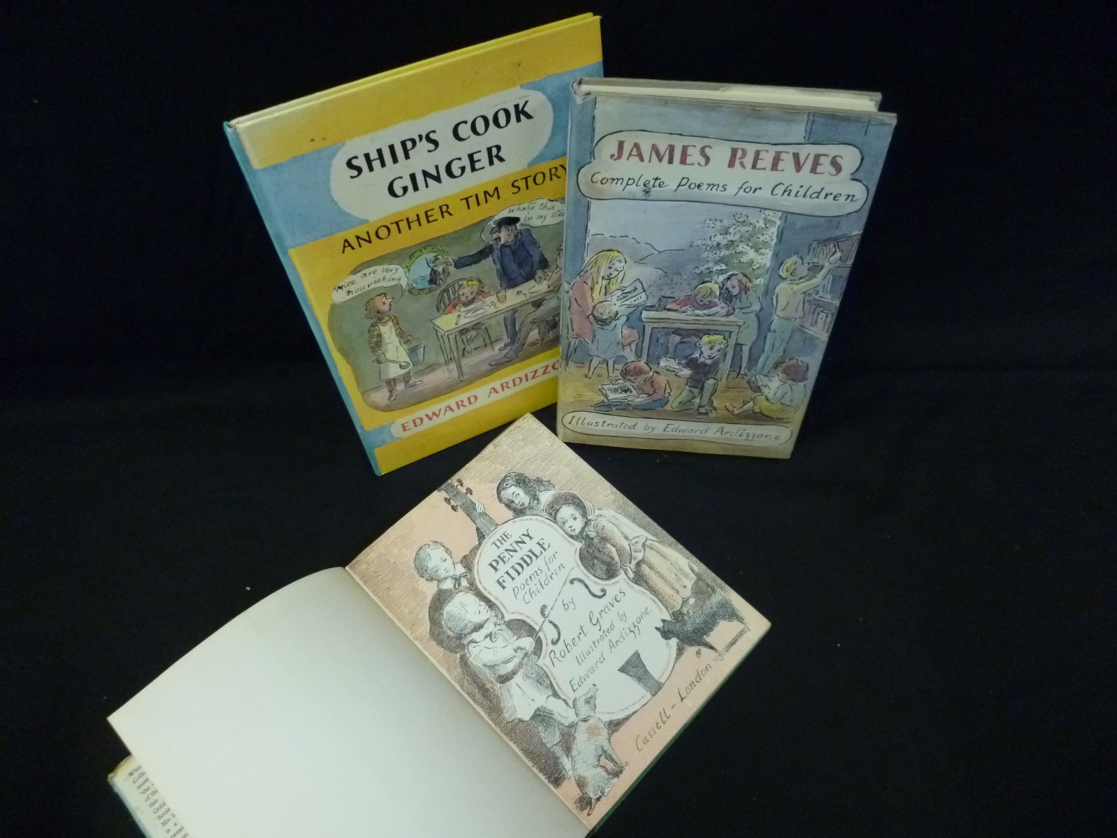 EDWARD ARDIZZONE: SHIP?S COOK GINGER, 1977, 1st edn, 4to, orig pict lam bds + ROBERT GRAVES: THE