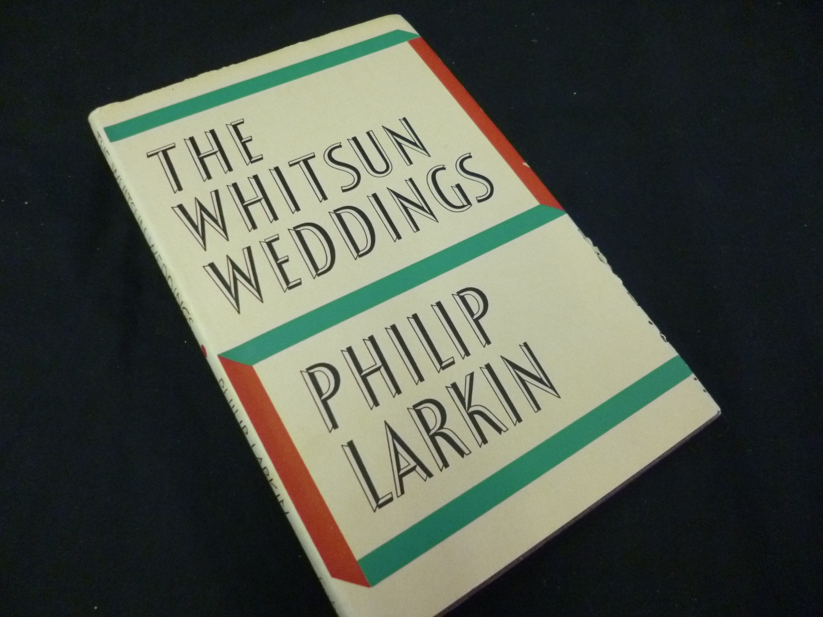 PHILIP LARKIN: THE WHITSUN WEDDINGS, L, Faber & Faber, 1964, 1st edn, d/w, (part nibbled at fore