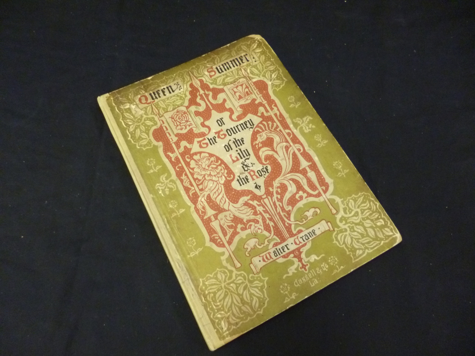 WALTER CRANE: QUEEN SUMMER OR THE TOURNEY OF THE LILLY AND THE ROSE, L, Cassell, 1891, 1st edn,