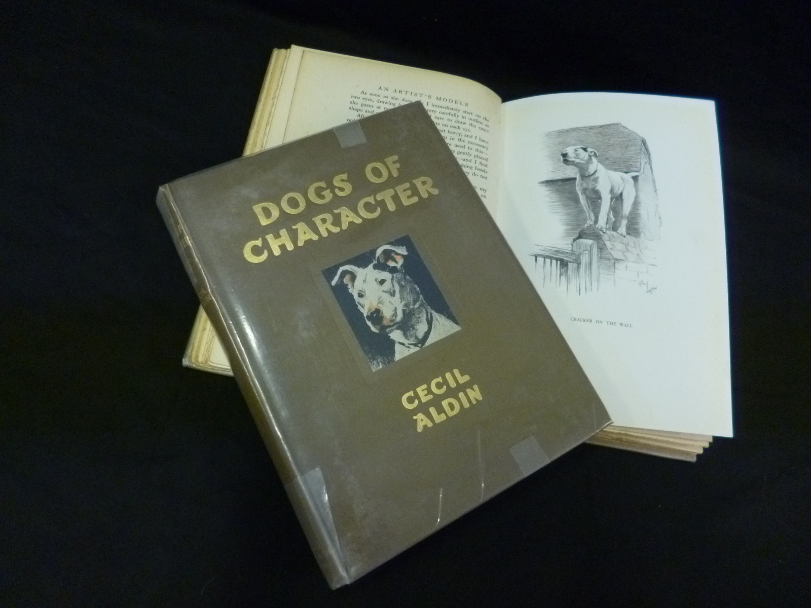 CECIL ALDIN (2 ttls): DOGS OF CHARACTER, 1927, 1st edn, 4to, orig cl, gt, pict paper labels; AN