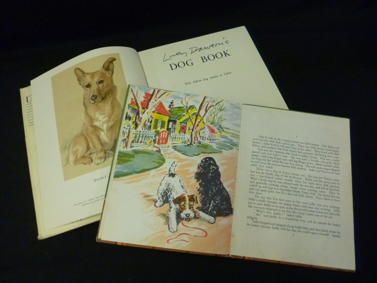 LUCY DAWSON: LUCY DAWSON?S DOG BOOK, 1939, 1st edn, signed and inscr, 9 col?d plts as list, 4to,