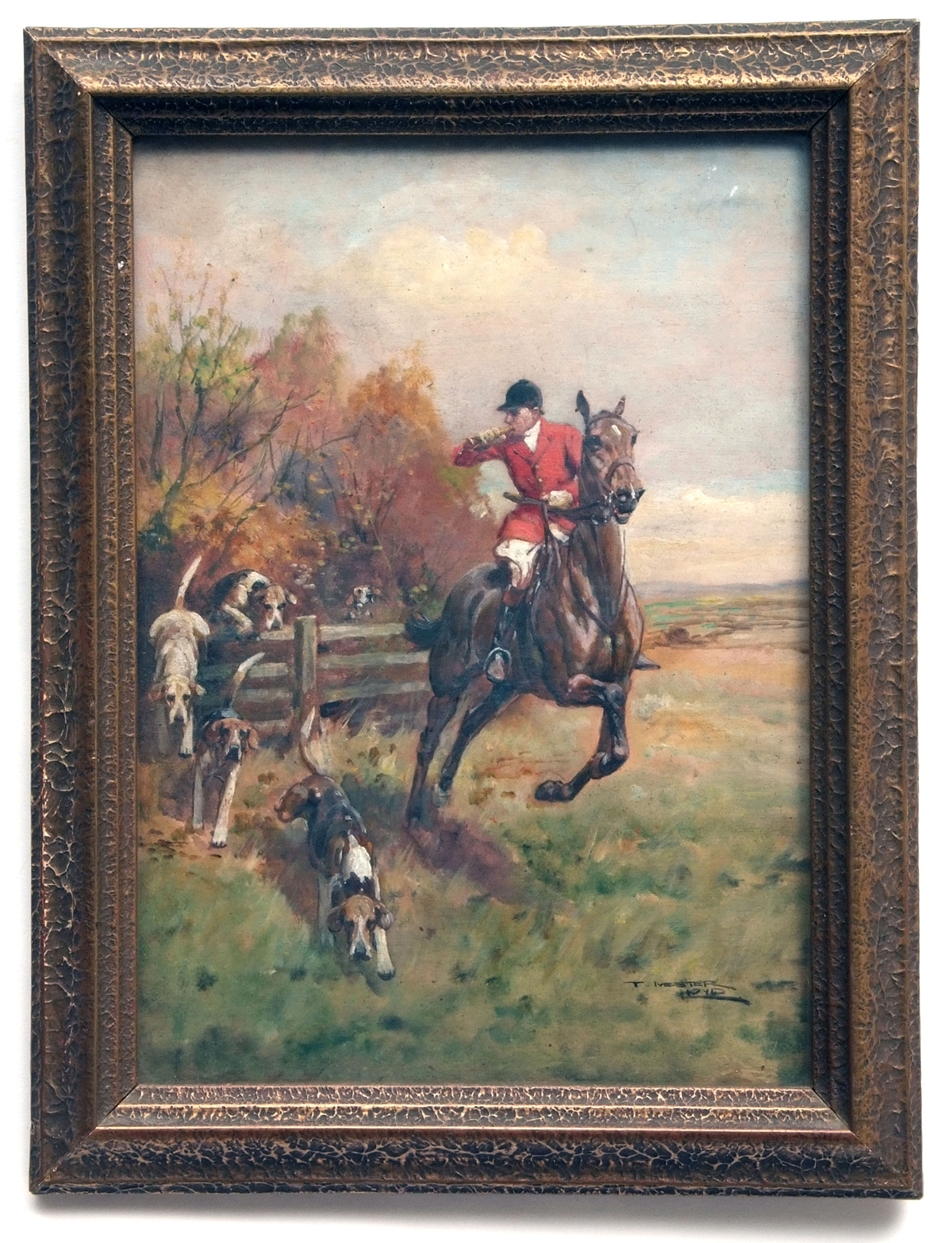 THOMAS IVESTER LLOYD, (1873-1942, BRITISH)  Hunting Scene  watercolour, signed lower right  13 x 9½