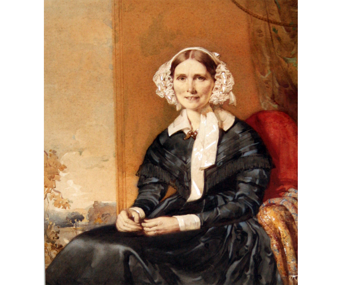 KENNETH MACLEAY, (1802-1878, BRITISH) Portrait of Helen Brodie watercolour, signed to old label