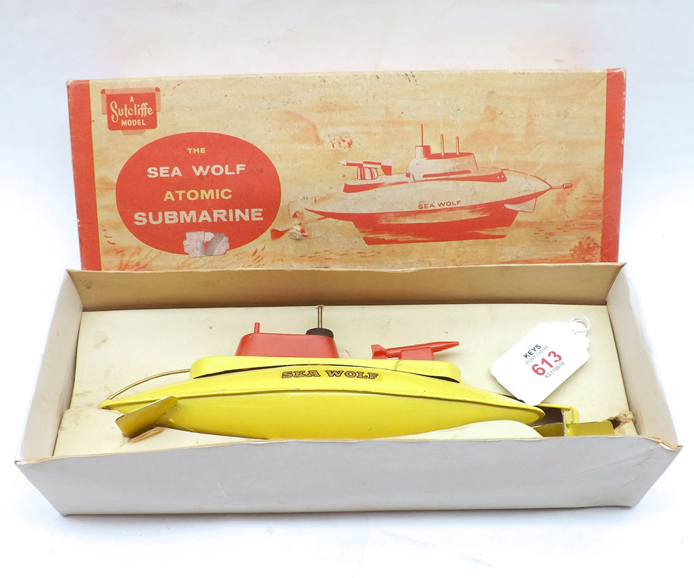 Sutcliffe Model The Sea Wolf Atomic Submarine, housed within original box