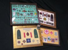 Five Boxes: Scouting Ephemera, mainly assorted badges including large quantity felt and material