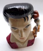 A Novelty Elvis Presley Jug “The King of Rock”, modelled by Andy Moss, Limited Edition 31 of 200, 8”