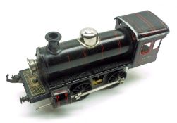 BING “0” GAUGE RAILWAYS (DRGM), a pre-war Black “0=35” 4 volt Electric Bing 0-4-0 Locomotive with
