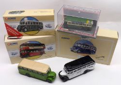 A collection of various Corgi Classic and other Die-Cast Coaches includes: City of Oxford Guy Arab