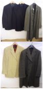 Mixed Lot of Gents Clothing, comprising of: a Dunn & Co Herringbone Tweed Crombie style Overcoat;