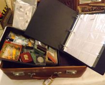 Suitcase: assorted mainly UK Coins
