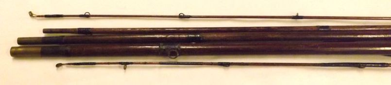 Vintage Five-Piece (including spare tip) Greenheart Salmon Rod by Weekes & Son, Dublin