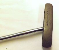 A Scarce Gary Player Signature 1A Scottsdale Carsten Ping Putter circa 1966, with bronze head and