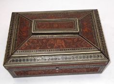 A Huntley & Palmers Vintage Biscuit Tin in the form of an Eastern Hardwood Box