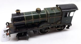 A Hornby 0-Gauge Tinplate Loco, green and black livery, marked No 1759, 9 ¼” long
