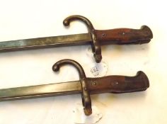Two French Model 1874 Epee Bayonets, St Etienne blades (2)