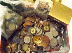 Tin: assorted mainly UK Coins and sundry other items