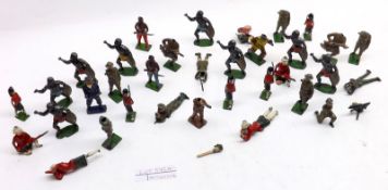 Approximately fifty assorted Britains Soldiers and Personnel (mixed condition)