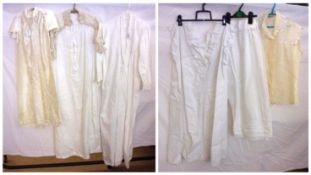 A small quantity of mostly White Cotton Undergarments and Nightdresses (10)