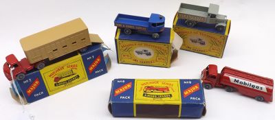 Boxed Matchbox Toys to include: Matchbox Major No 7 Thames Trade Cattle Truck in red and fawn