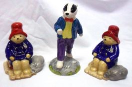 A Mixed Lot comprising: Royal Doulton Figure “Paddington at the Station” x 2 and a further Doulton