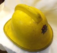 Norfolk Fire Service, yellow painted Helmet