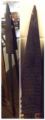 A West African Paddle, with pointed blade, 50” long