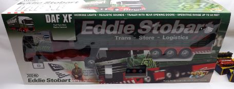 An Impact International Eddie Stobart Radio Controlled 1:18 Scale Model Daf XF Truck in original box