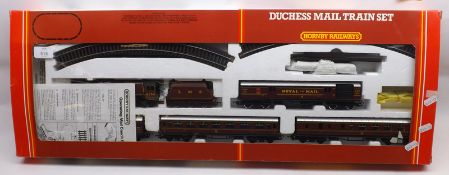A Hornby 00-Gauge Duchess Mail Train Set, in original box, comprises Loco; three Coaches; Mail Coach