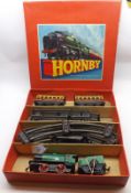 HORNBY “0” GAUGE TRAINS NO M1(P)40015, a boxed Clockwork M1 Passenger Set including an M1 0-4-0