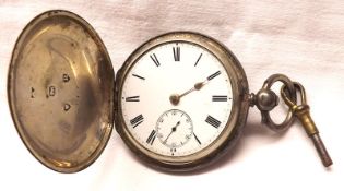 A last quarter of the 19th Century Silver Cased Full Hunter Pocket Watch, Cooper & Son – Norwich, No