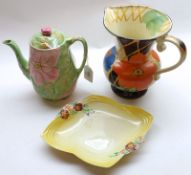 A Mixed Lot of various early 20th Century China Wares comprising: a Wade Heath Floral Decorated Jug;