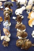 A Collection of fifteen various assorted USSR/Lomonosov Animals, to include Bears, Pandas and