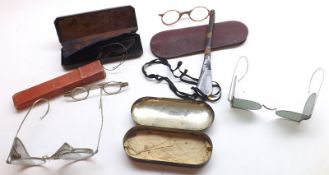 A Box: selection of various assorted Vintage Spectacles and Sunglasses