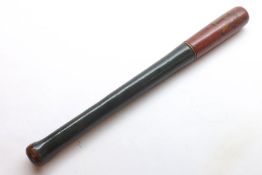 A Painted Wooden Truncheon, the to marked WR1V, 18” long
