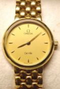 An end of the 20th Century Ladies 18ct Gold quartz Wrist Watch, Omega “De Ville”, Ref 71601100, No
