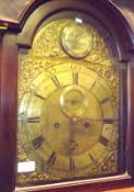 A Mahogany Longcase Clock (associated, constructed from period timbers), the arched brass dial